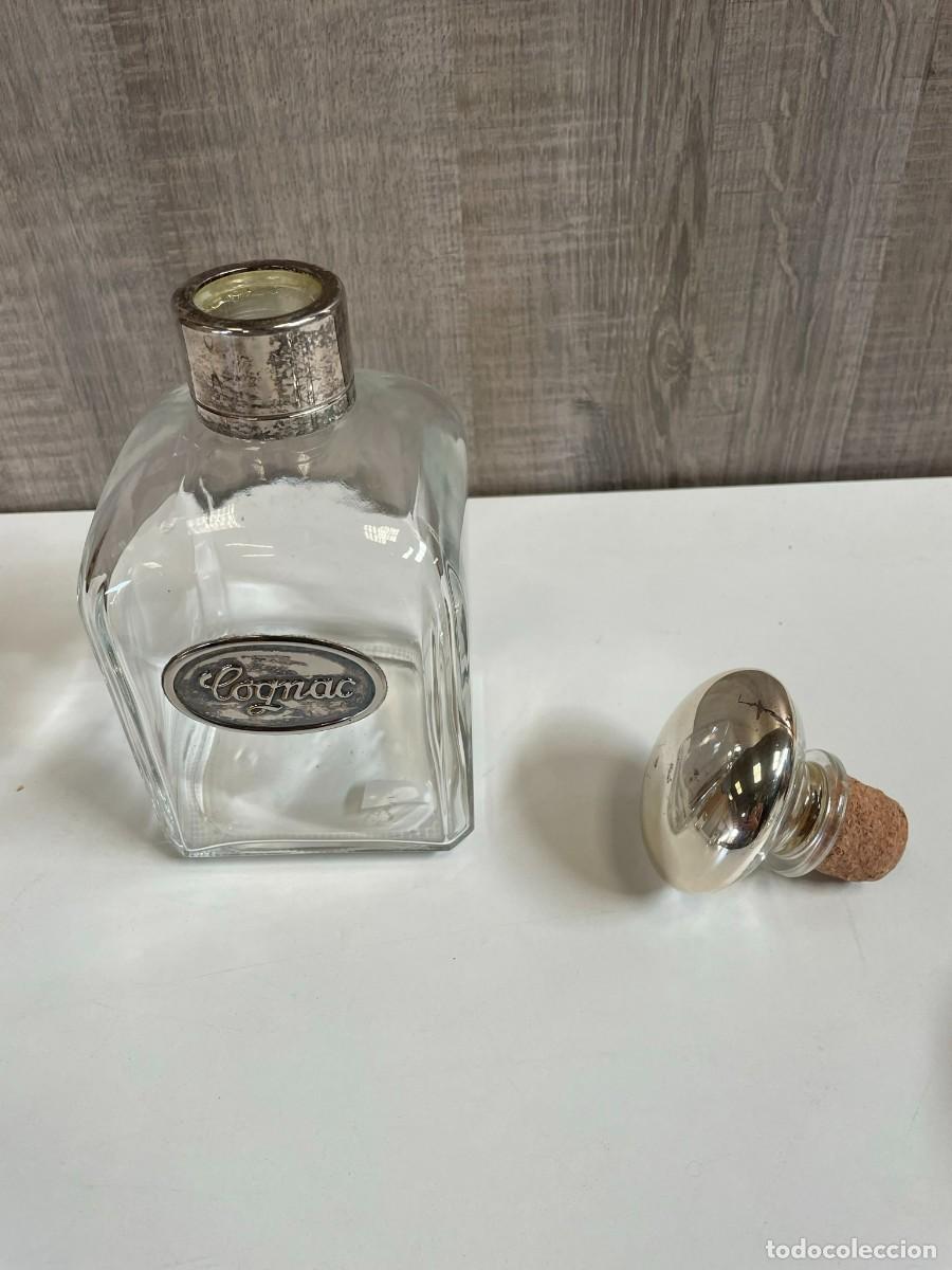 Segunda mano: JUEGO COGNAC EN CRISTAL Y PLATA - Foto 3
