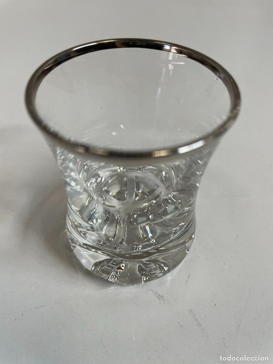 Segunda mano: JUEGO COGNAC EN CRISTAL Y PLATA - Foto 4