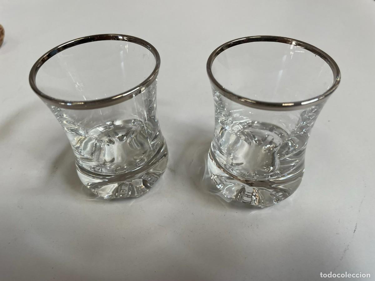 Segunda mano: JUEGO COGNAC EN CRISTAL Y PLATA - Foto 5