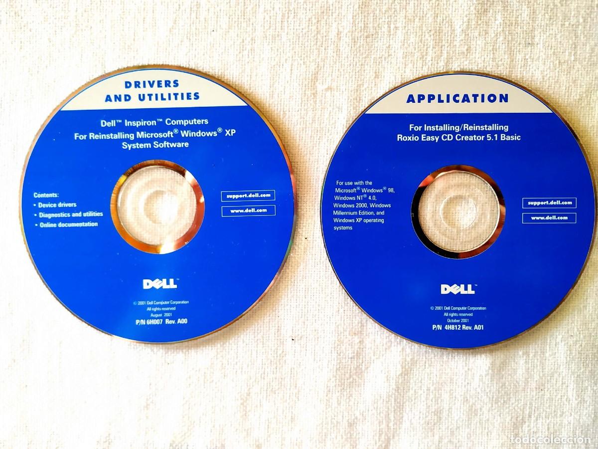 Segunda mano: DOS CDS DE SOFTWARE PARA ORDENADOR DELL INSPIRON - Foto 1