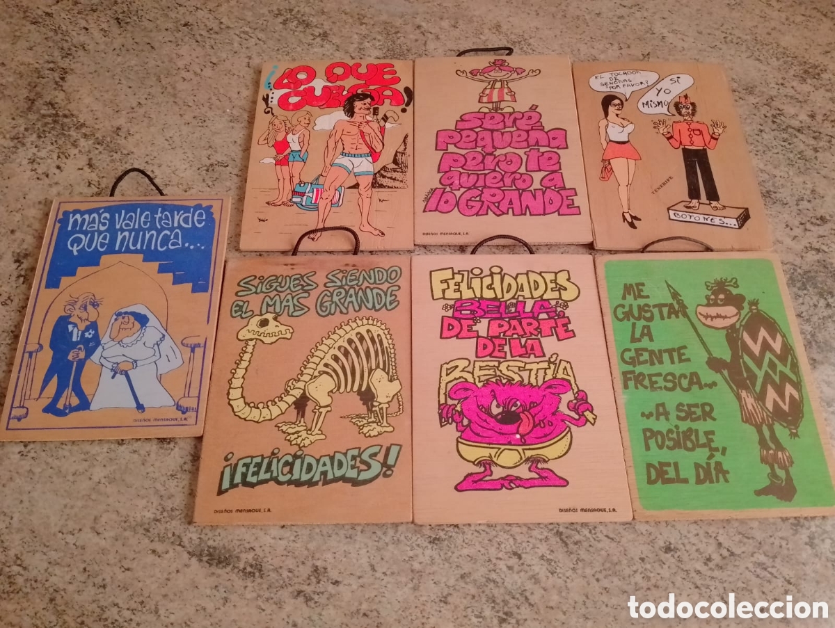 Segunda mano: Tablillas graciosas de madera - Foto 4