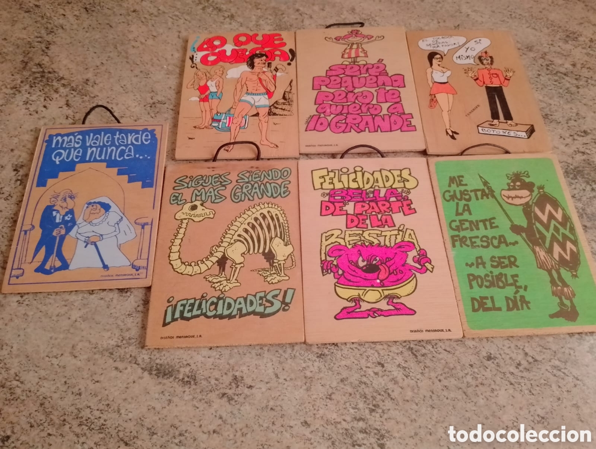 Segunda mano: Tablillas graciosas de madera - Foto 8