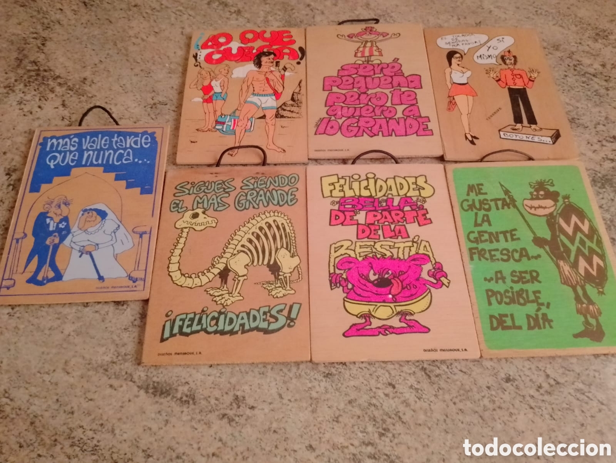 Segunda mano: Tablillas graciosas de madera - Foto 9