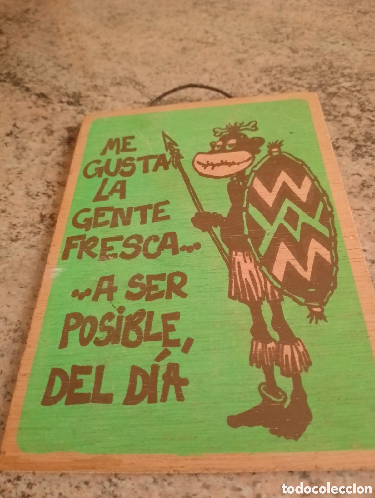 Segunda mano: Tablillas graciosas de madera - Foto 1