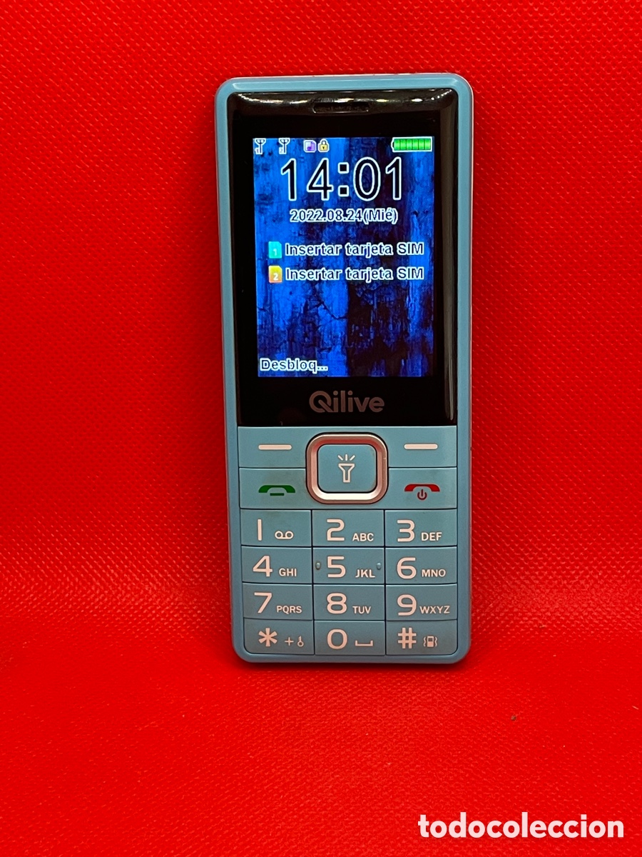 teléfono móvil libre q.4359, azul, pantalla 6,1 - Compra venta en  todocoleccion