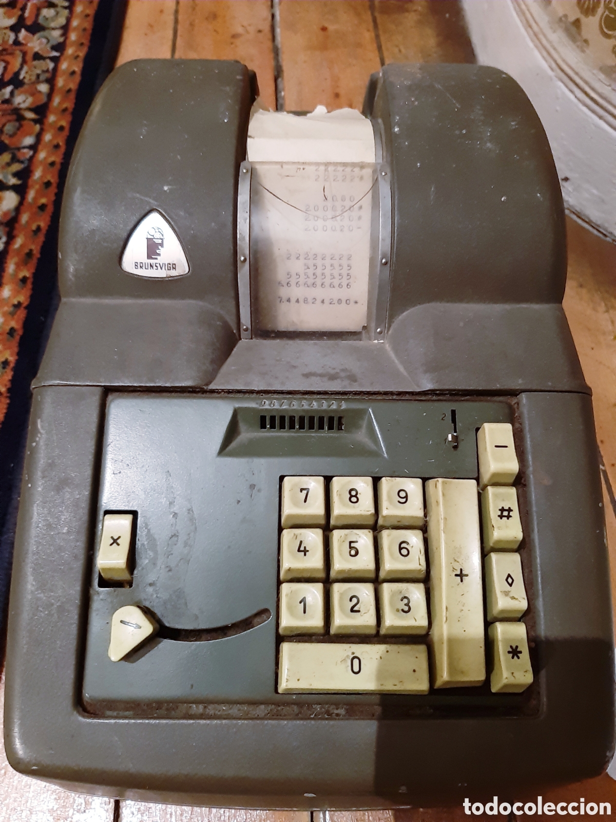 Segunda M&atilde;o: Calculadora BRUNSVIGA. Finales de los 70.
