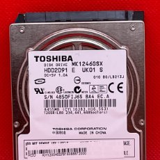 Segunda Mano: TOSHIBA MK1246GSX SATA UNIDAD DE DISCO DURO -120GB-HDD2D91-462538-001