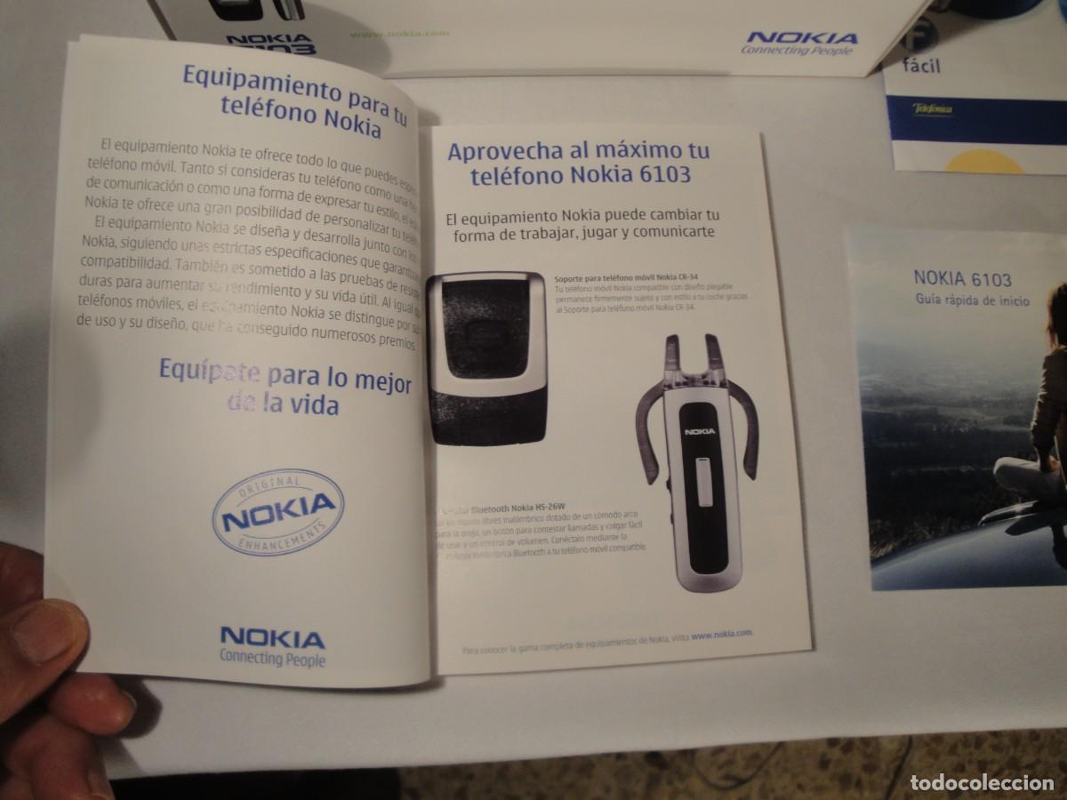 Segunda mano: Caja vac&iacute;a Nokia 6103 con libro instrucciones. Nueva. - Foto 4