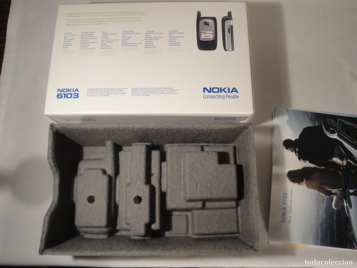 Segunda mano: Caja vac&iacute;a Nokia 6103 con libro instrucciones. Nueva. - Foto 8