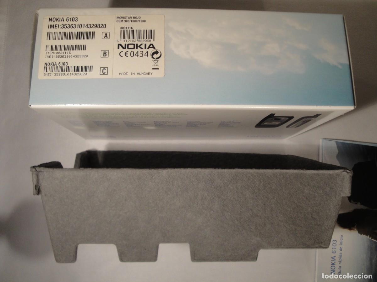Segunda mano: Caja vac&iacute;a Nokia 6103 con libro instrucciones. Nueva. - Foto 9
