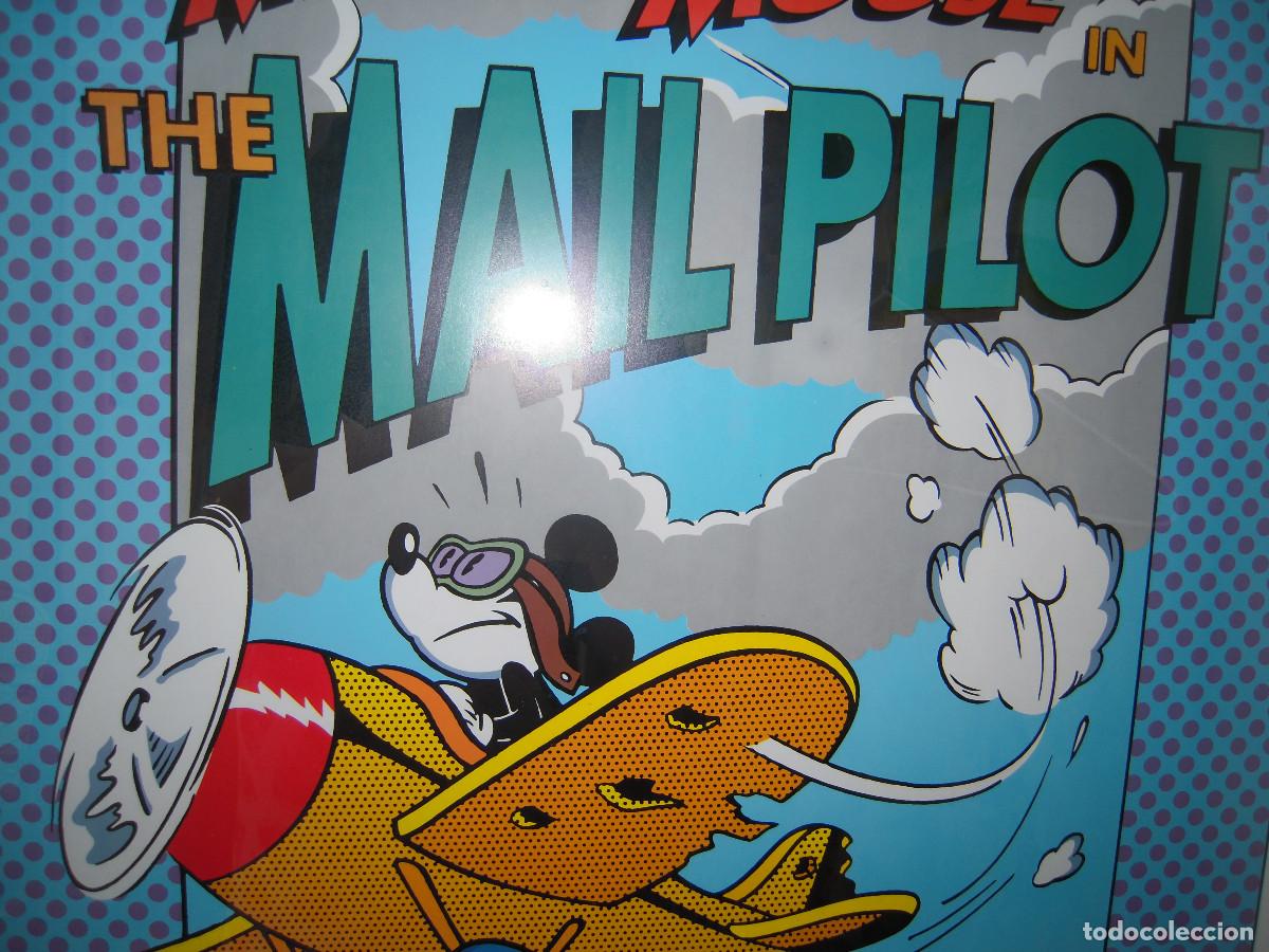 Segunda mano: Cuadro l&aacute;mina Mickey Mouse The Mail Pilot - Foto 3