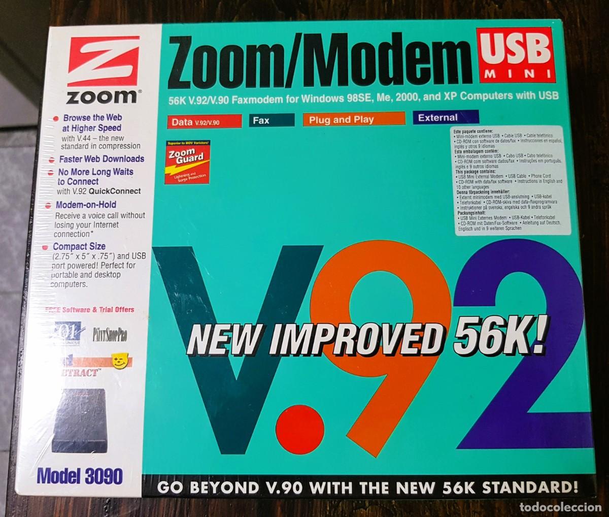 Segunda M&atilde;o: ZOOM/MODEM V92 MODEL 3090/56K -PRECINTADO/A ESTRENAR-