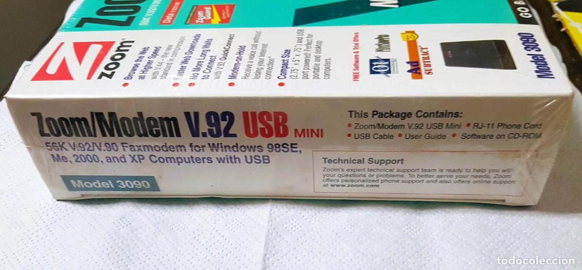 Segunda mano: ZOOM/MODEM V92 MODEL 3090/56K -PRECINTADO/A ESTRENAR- - Foto 4