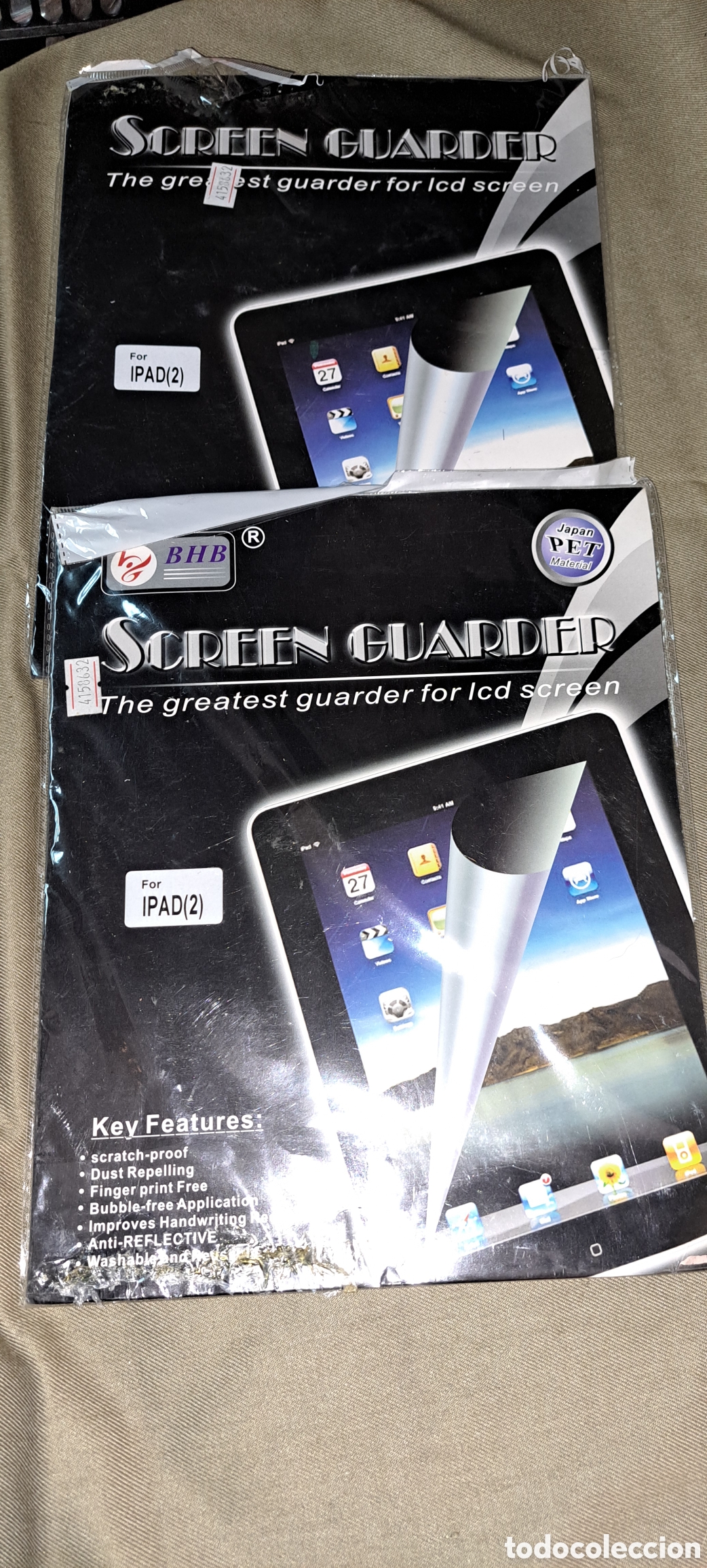 Segunda mano: LOTE 2 UNIDADES DE PROTECTOR DE PANTALLA PARA IPAD 2 - Foto 1