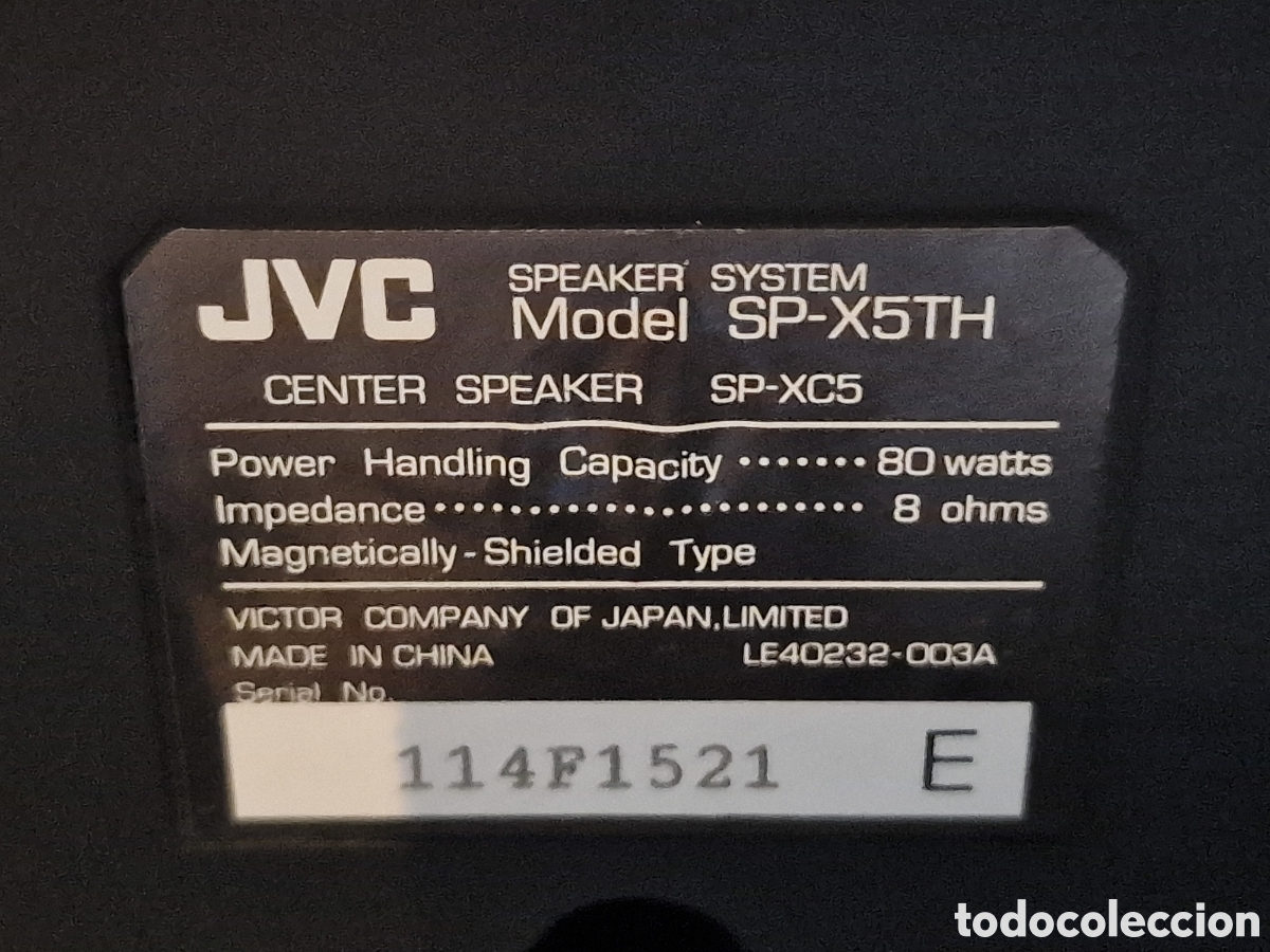 Segunda mano: altavoces JVC SP-X5TH - Foto 6