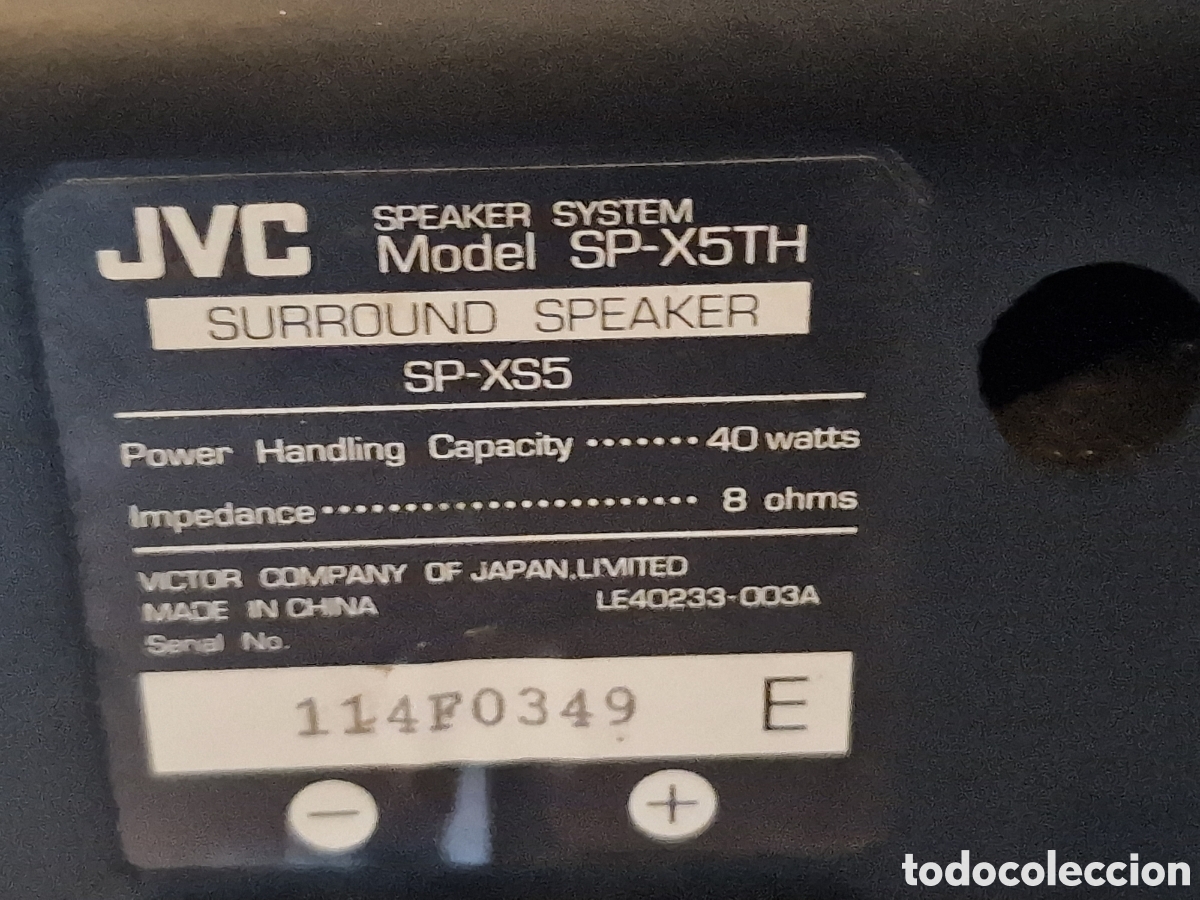 Segunda mano: altavoces JVC SP-X5TH - Foto 7