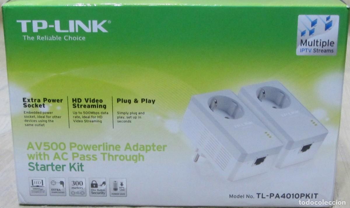 Segunda mano: TP-LINK Model TL-PA4010PKIT AV500 Powerline Adapter with AC Pass Through - Foto 3