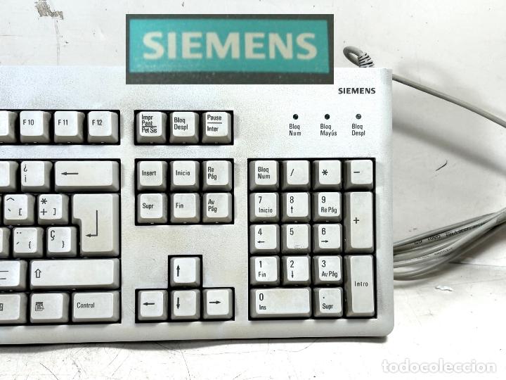 Seconda Mano: ANTIGUO TECLADO -SIEMENS -MECANICO - ORDENADOR PC COMPUTADORA VINTAGE PS2 F2