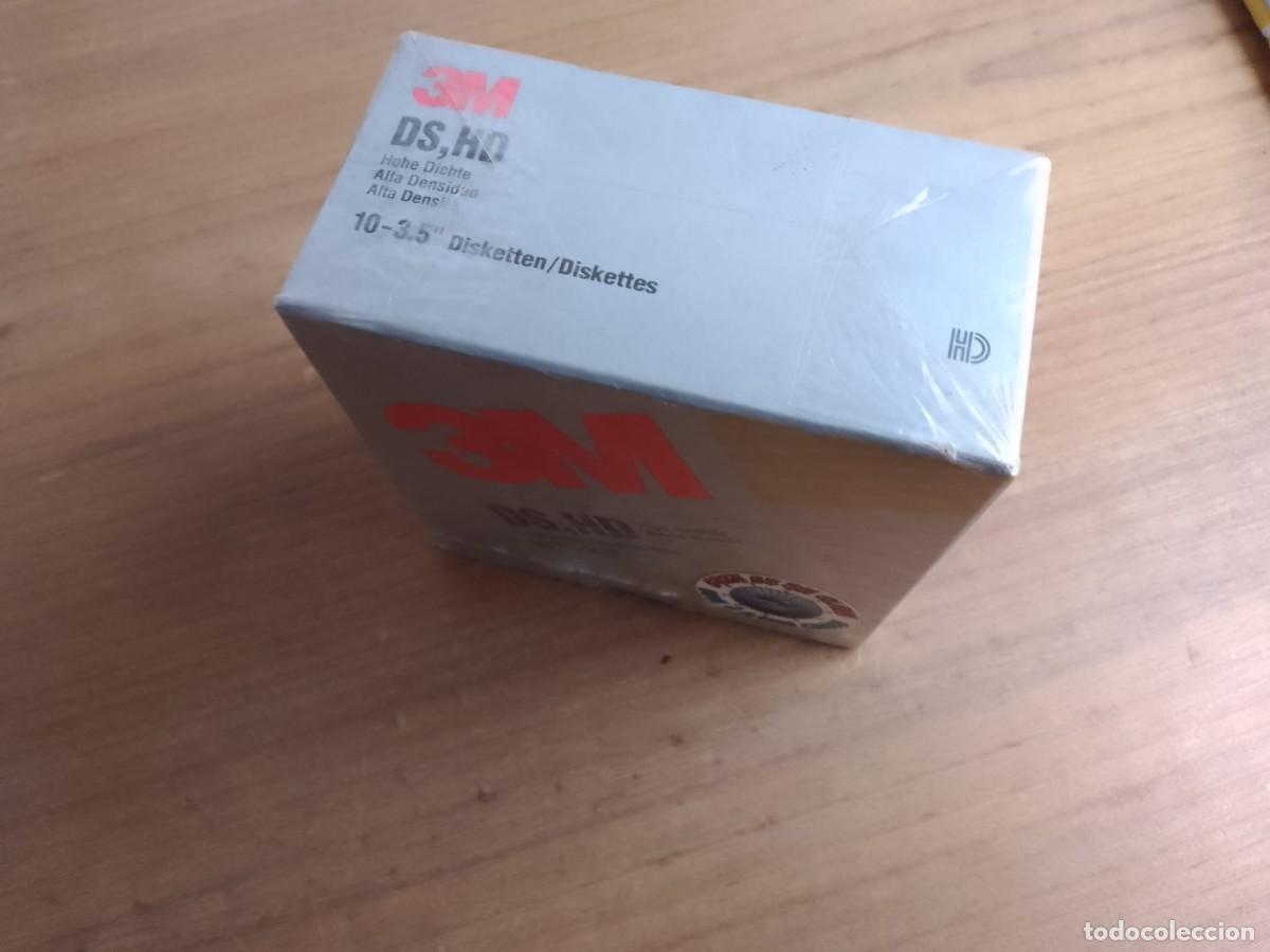 Segunda mano: Caja 10 diskettes disquettes informatica 3,5&rdquo; 3M a estrenar - Foto 3
