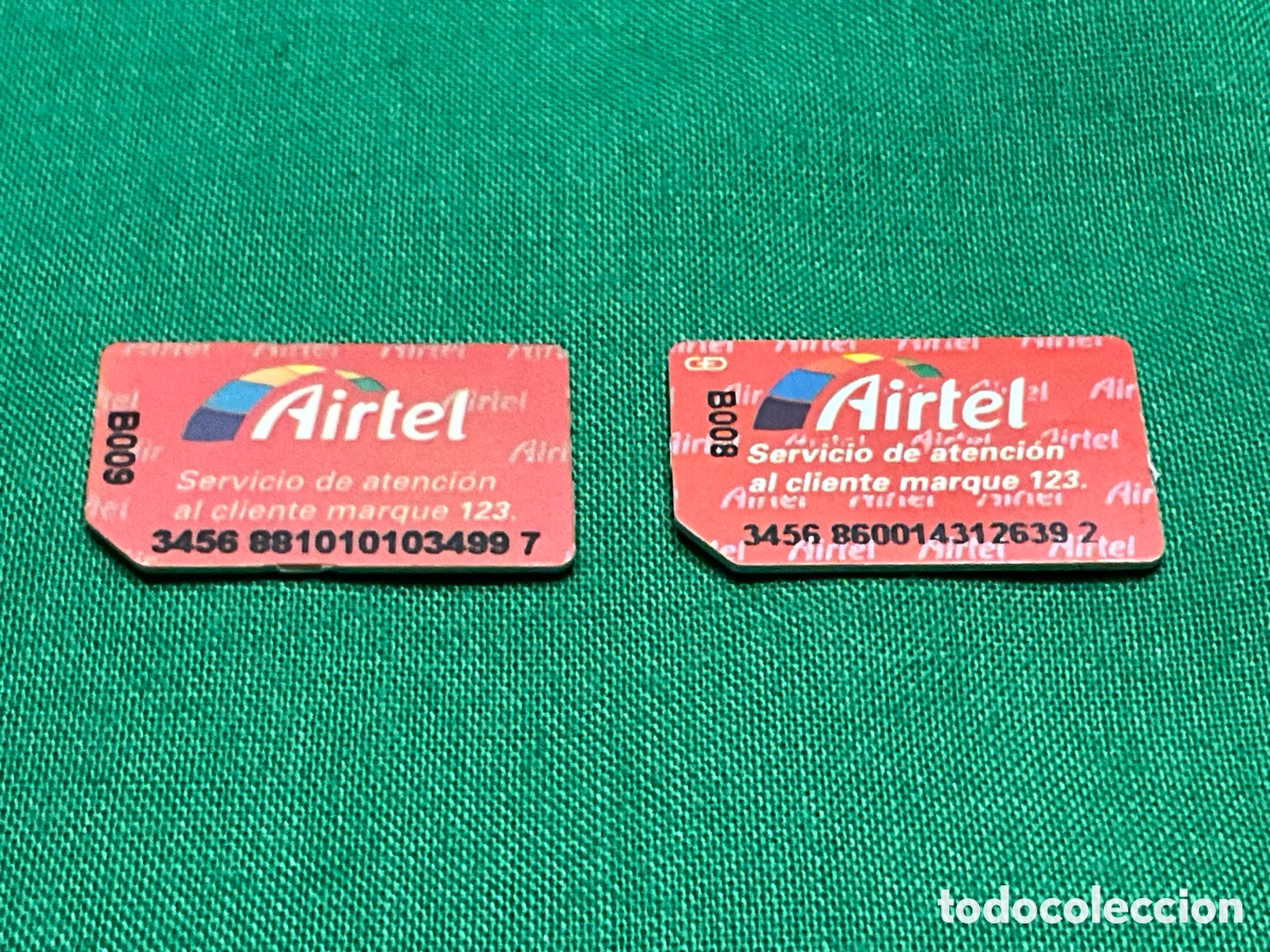 Segunda mano: TARJETAS SIM AIRTEL. Actual VODAFONE. 2 x 5&euro; - Foto 1