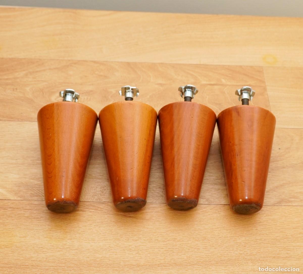 Segunda mano: 4 PATAS DE MADERA TRONCOCONICAS - Foto 1