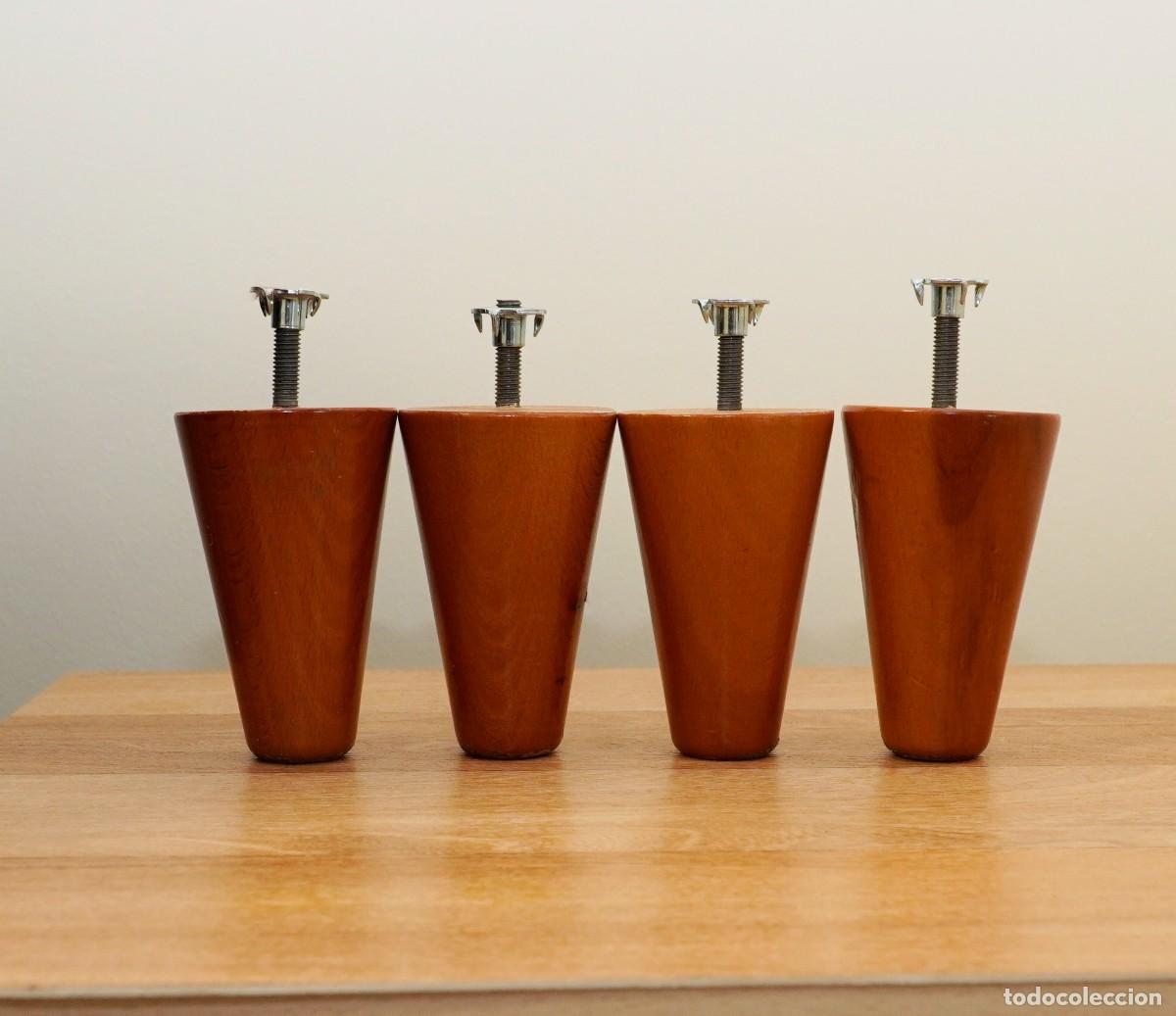 Segunda mano: 4 PATAS DE MADERA TRONCOCONICAS - Foto 3