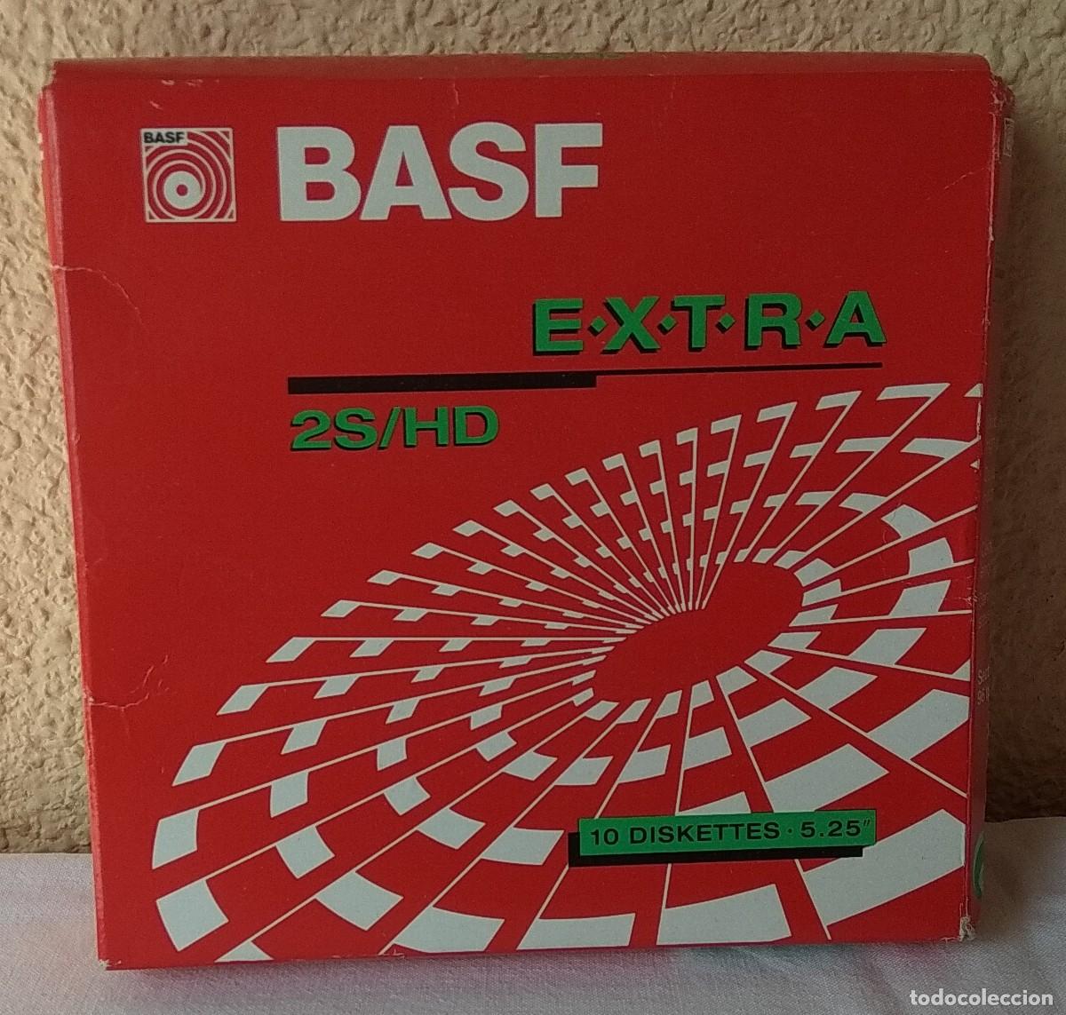 Segunda mano: CAJA ORIGINAL BASF CONTENIENDO 10 DISKETTES 5 1/4 (SIN USO). - Foto 1