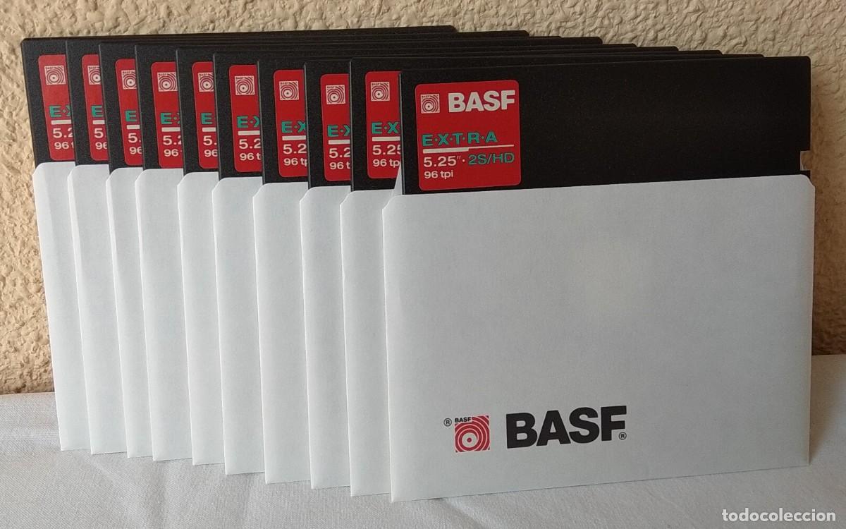Segunda mano: CAJA ORIGINAL BASF CONTENIENDO 10 DISKETTES 5 1/4 (SIN USO). - Foto 2