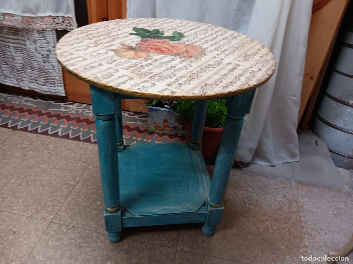 Segunda mano: MESITA vintage pintada a mano - Foto 1