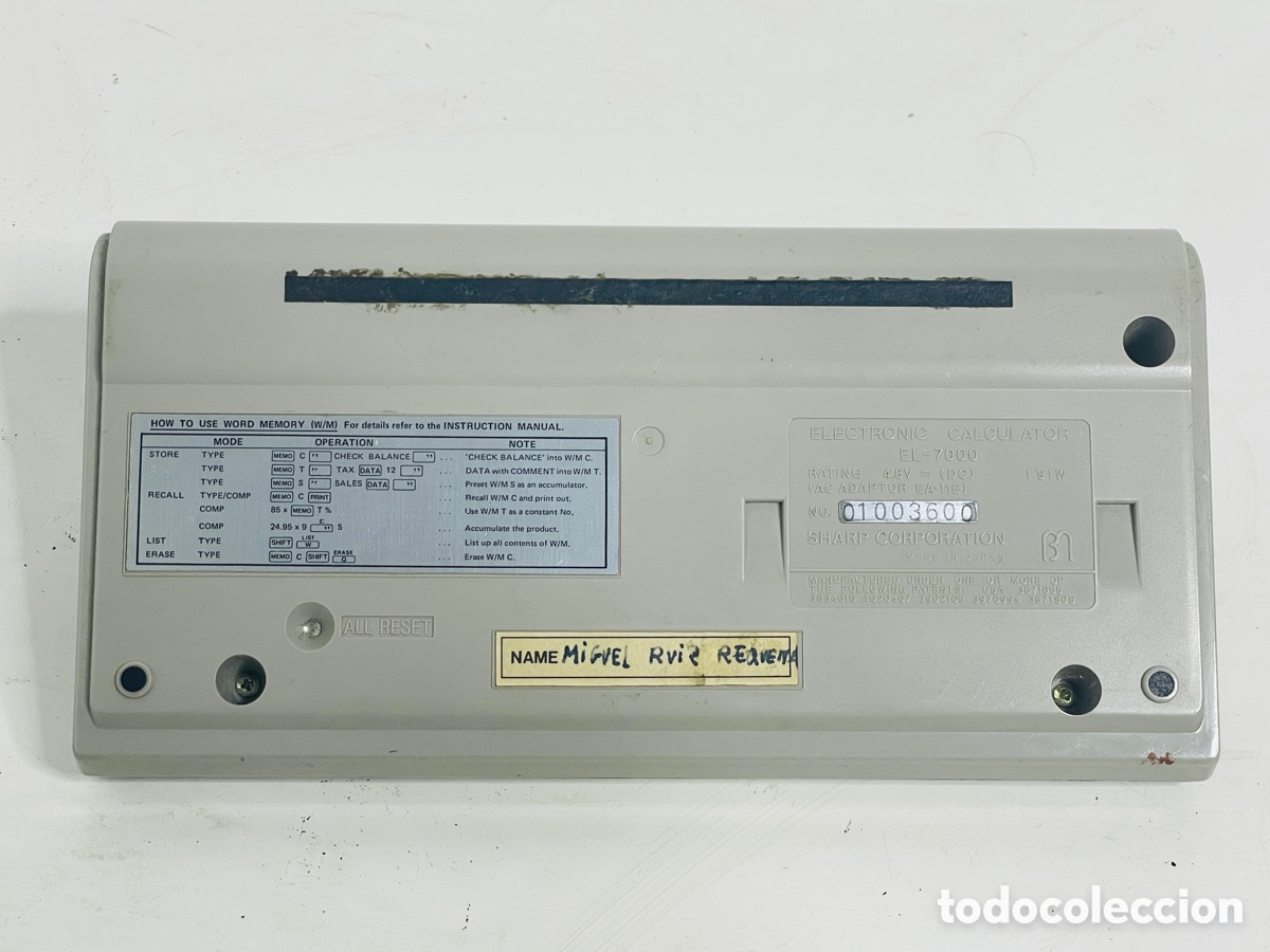Segunda mano: Sharp EL-7000 Pocket Computer 1980 - Foto 4