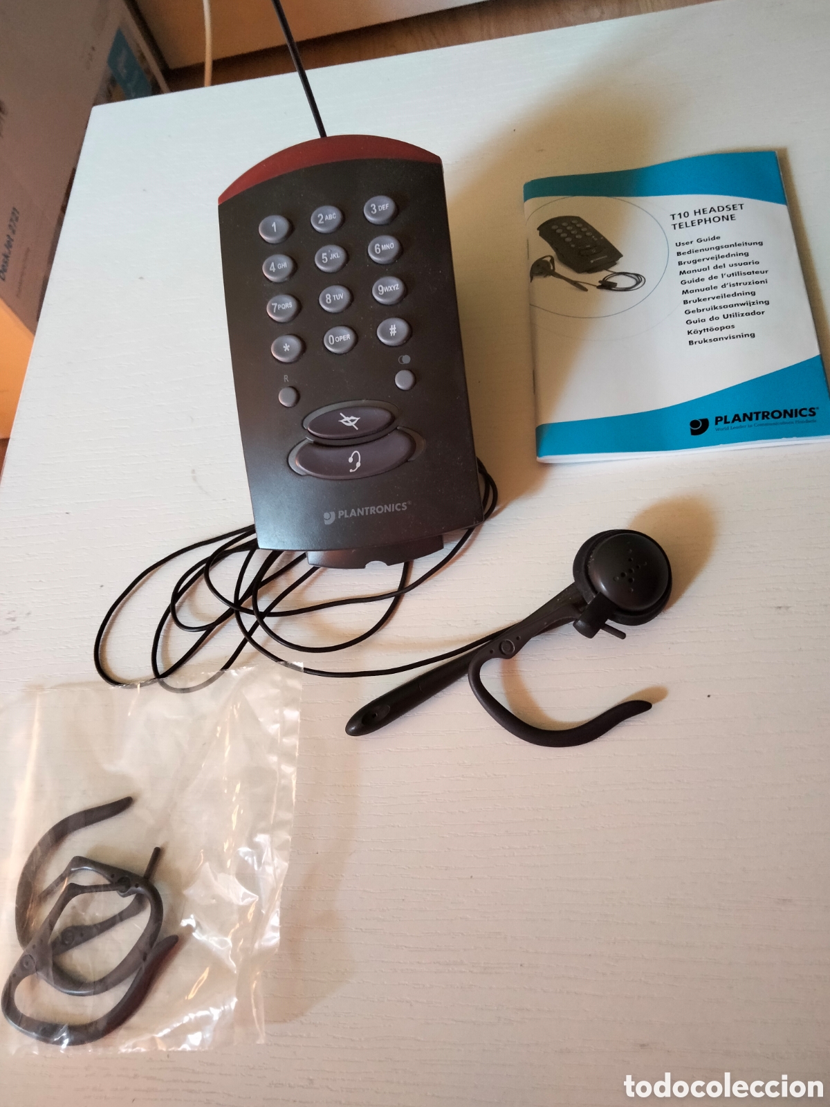 Segunda mano: Base telef&oacute;nica para auriculares Plantronics T10 - Foto 1