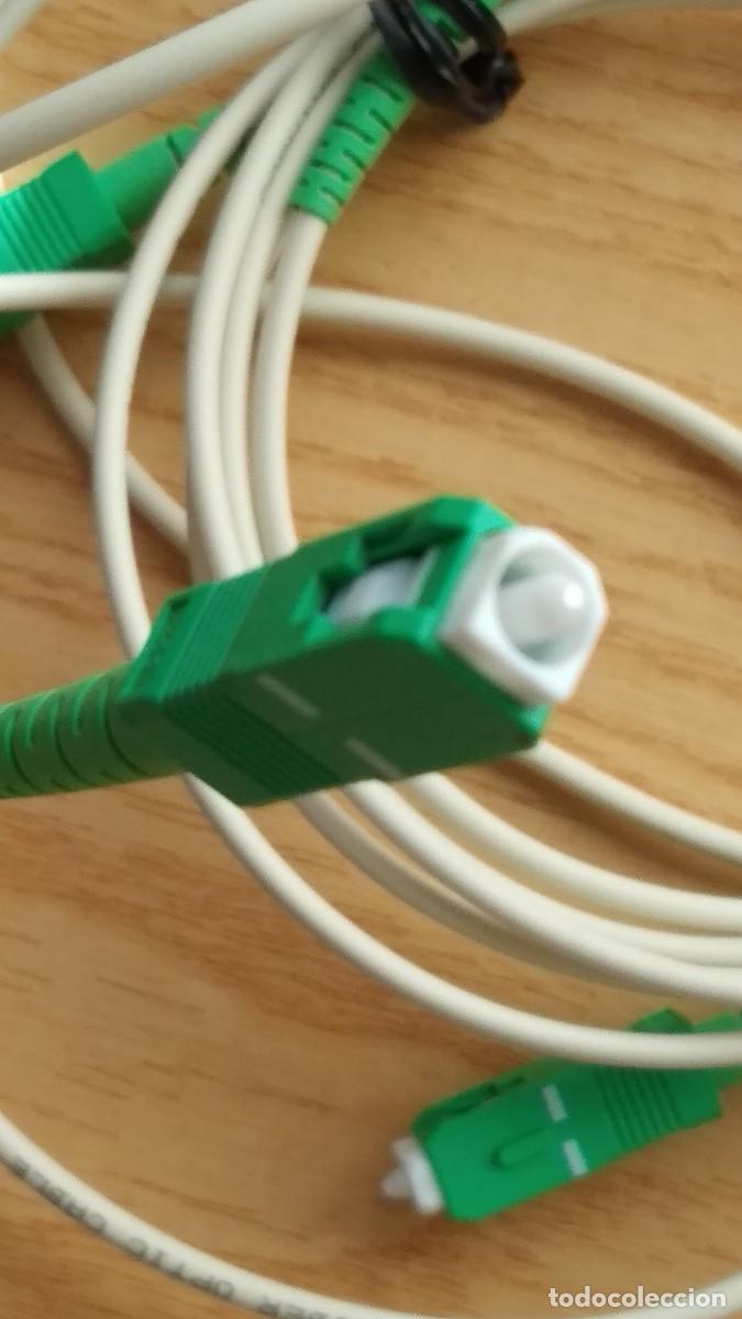 Segunda mano: LOTE DE 2 CABLES DE FIBRA OPTICA CON CONECTOR - 1,50M - Foto 2