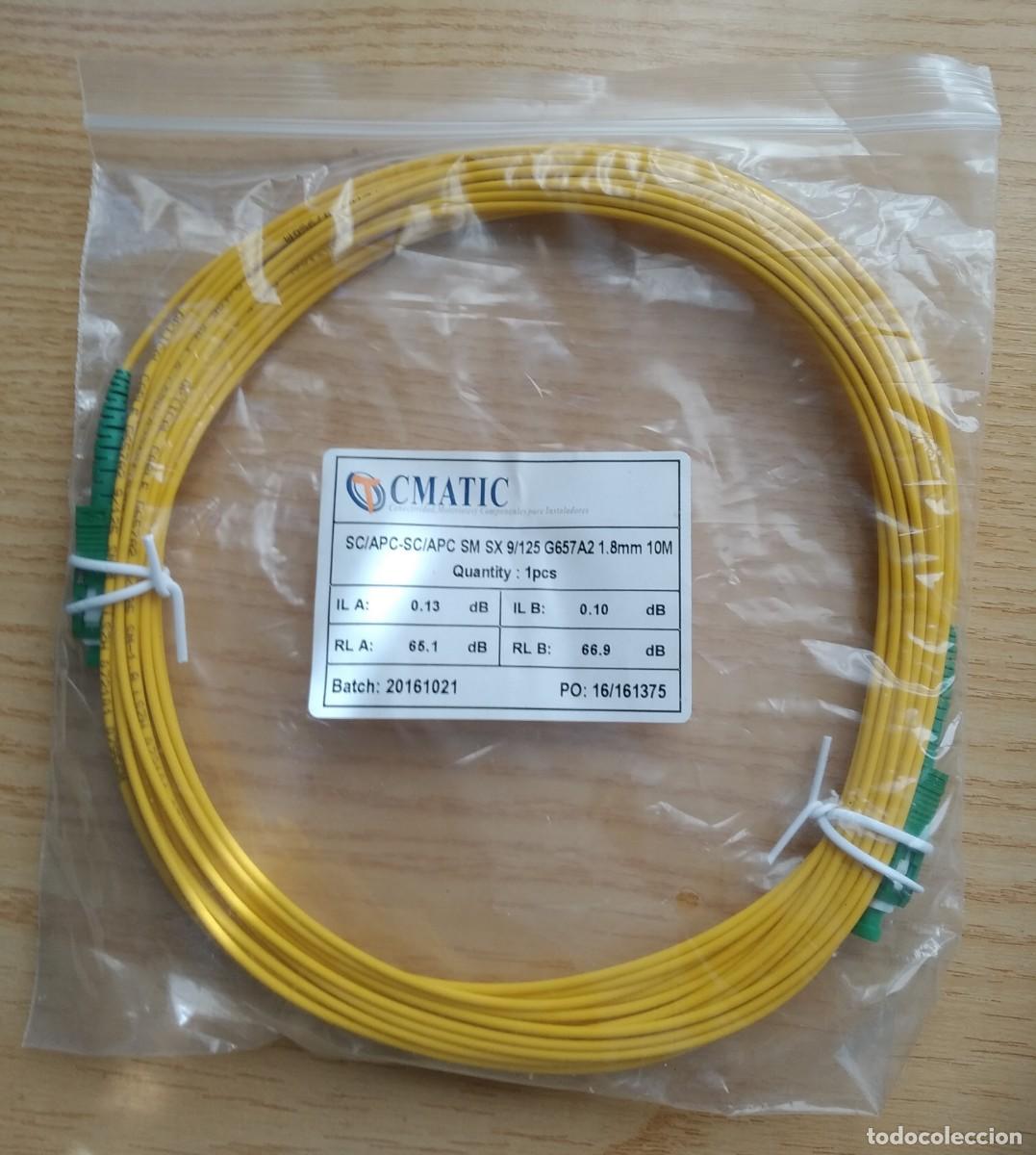 Segunda mano: CABLE DE FIBRA OPTICA CON CONECTOR - 10M - NUEVO SIN USAR - Foto 1