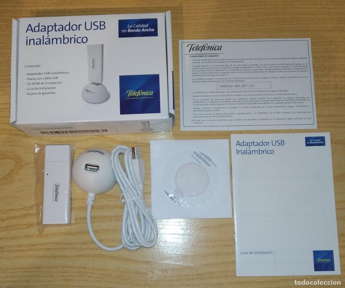 Segunda mano: ADAPTADOR INALAMBRICO WIFI USB - TELEFONICA - Foto 1