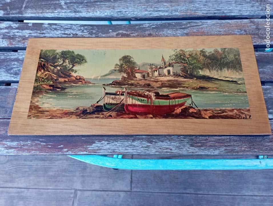 Segunda mano: LAMINA SOBRE MADERA TEMA MARINO - Foto 2