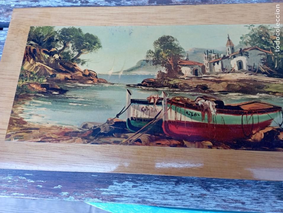 Segunda mano: LAMINA SOBRE MADERA TEMA MARINO - Foto 3