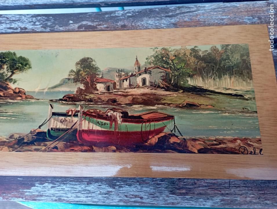 Segunda mano: LAMINA SOBRE MADERA TEMA MARINO - Foto 1