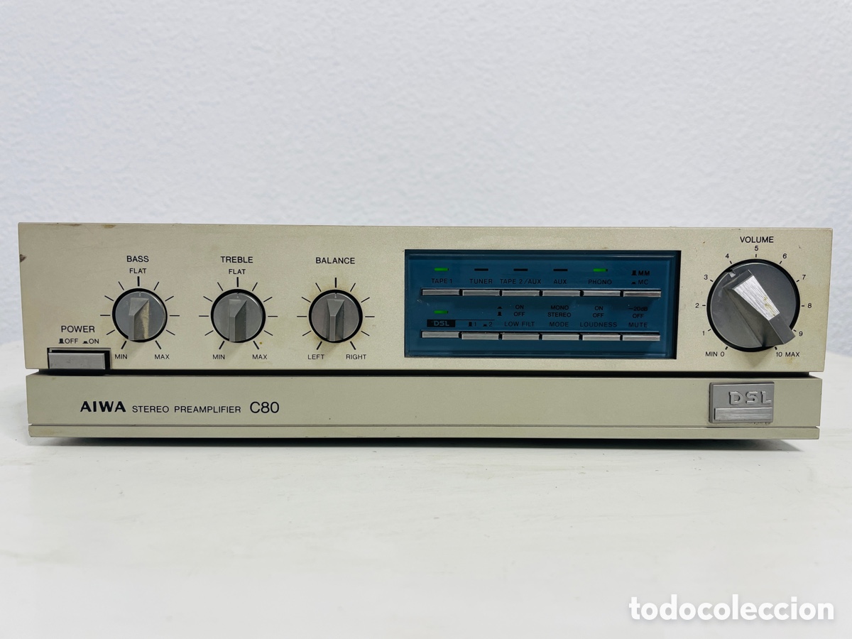 Segunda mano: Aiwa C80 Stereo Preamplifier - Foto 1