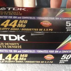 Segunda Mano: CAJA 50 TDK DISKETTES DISQUETTES HD 3,5” HIGH DENSITY - FLOPPY DISKS 1.44 MB. SIN ABRIR