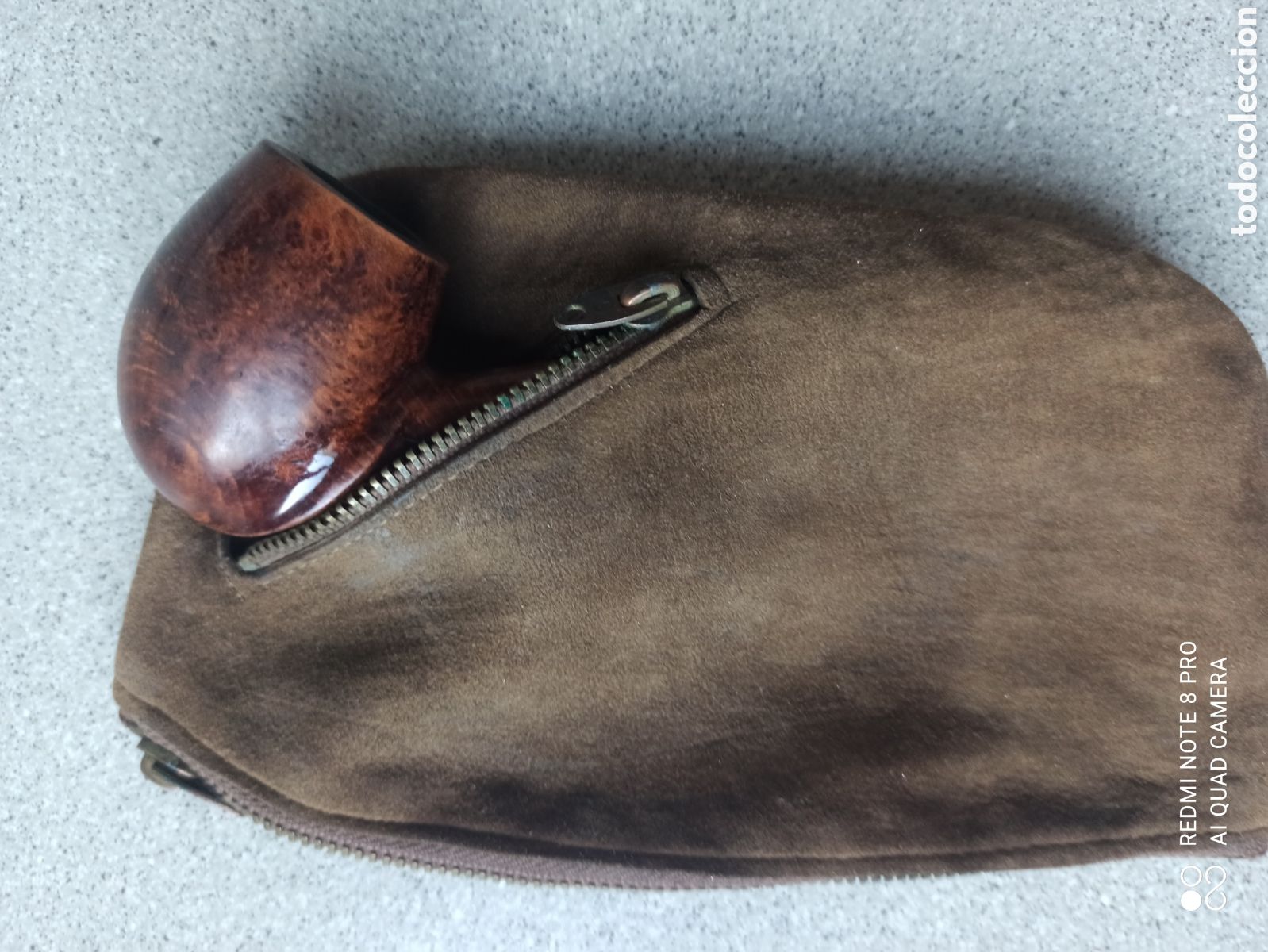 Segunda mano: Bolsa de ante para pipa. Vintage - Foto 1