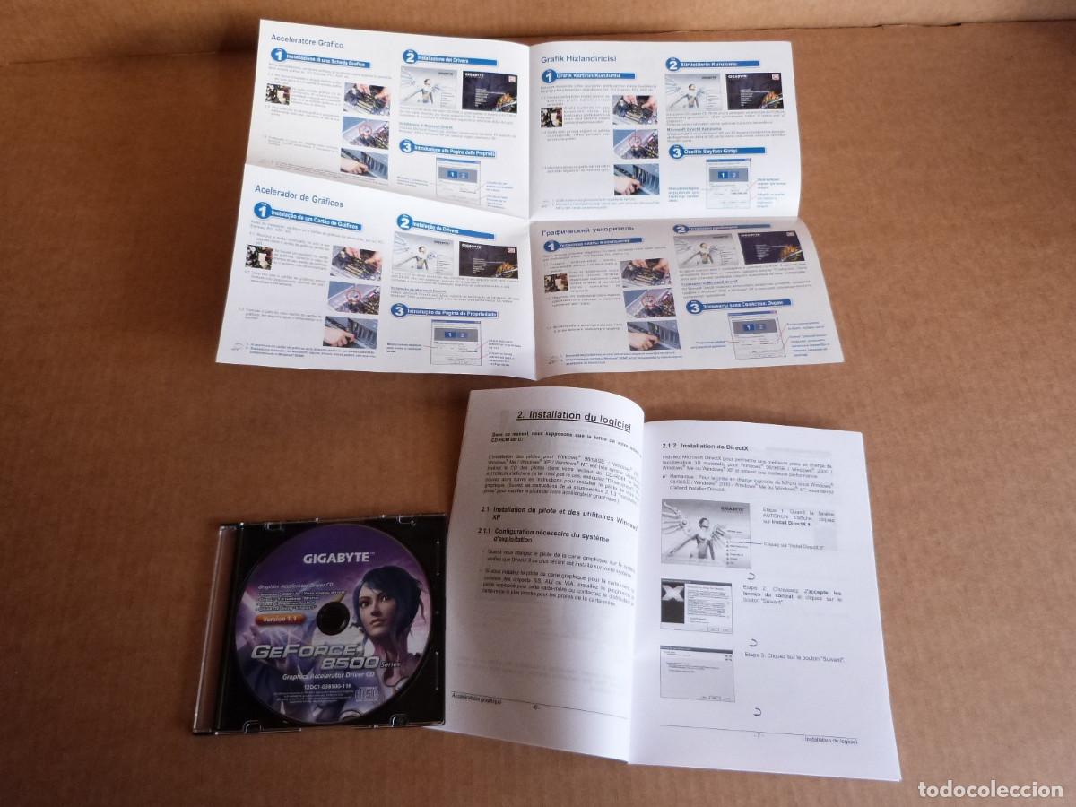 Segunda mano: Nvidia Gigabyte Geforce 8500 Series Manual de instrucciones y CD de drivers - Foto 3