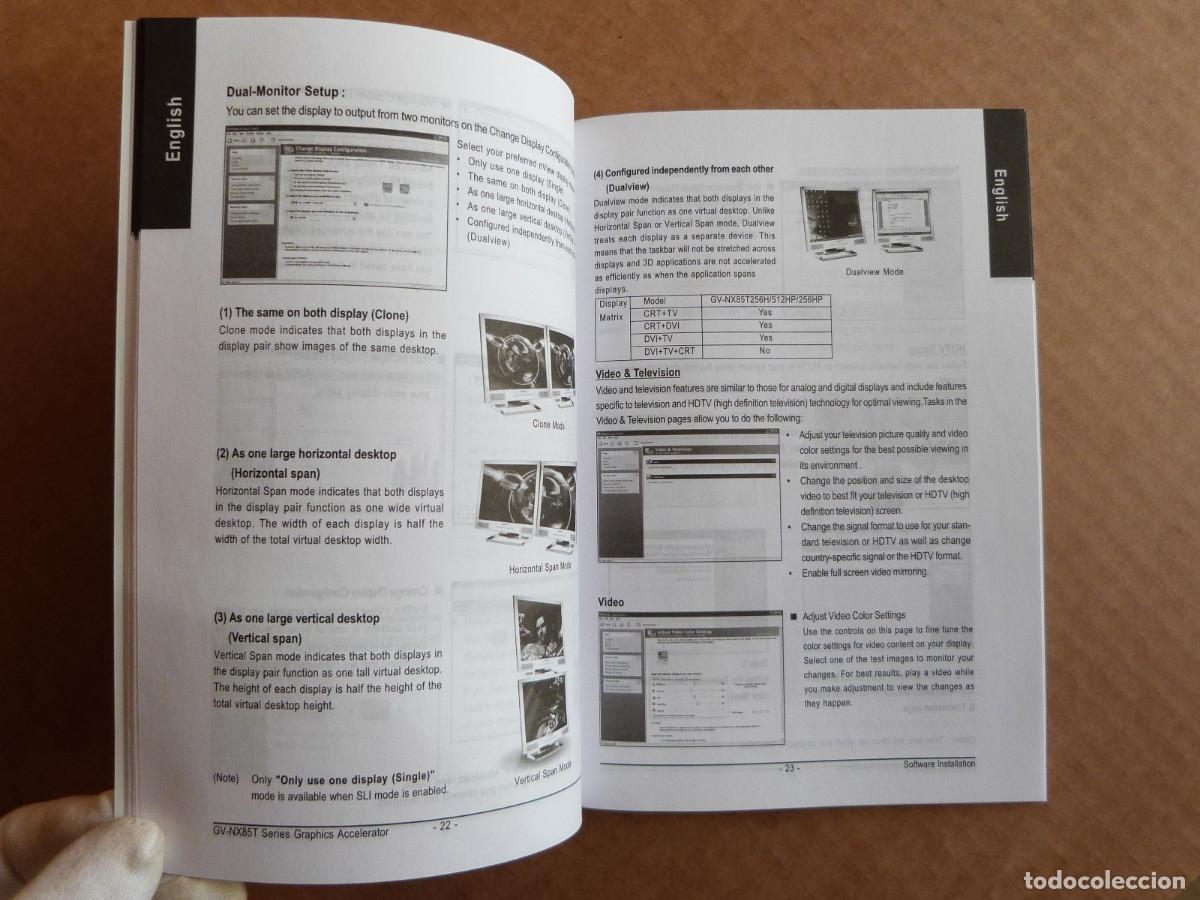 Segunda mano: Nvidia Gigabyte Geforce 8500 Series Manual de instrucciones y CD de drivers - Foto 5