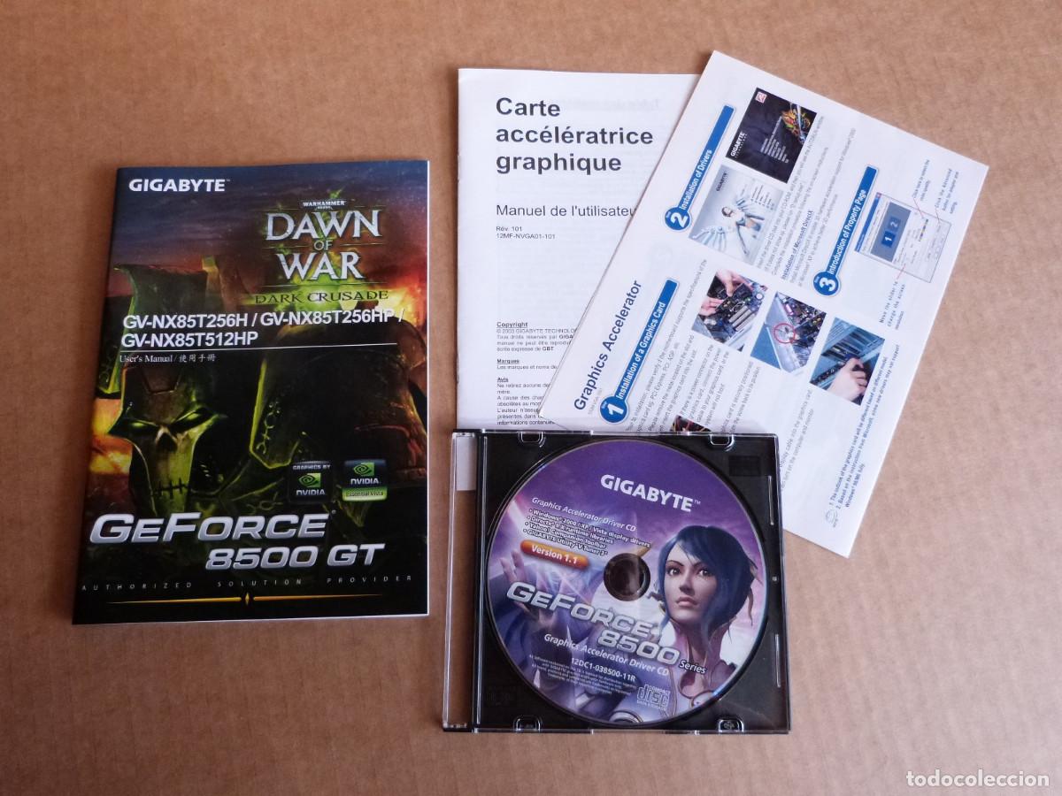 Segunda mano: Nvidia Gigabyte Geforce 8500 Series Manual de instrucciones y CD de drivers - Foto 1