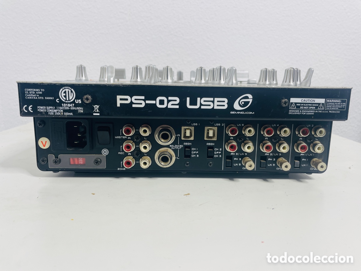 美品】Gemini PS-02 USB DJミキサー 本体 ジェミニ 限定 Gemini PS-02