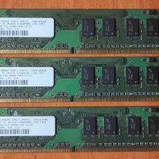Segunda Mano: LOTE 3 MEMORIAS DDR 2. 1 GIGA