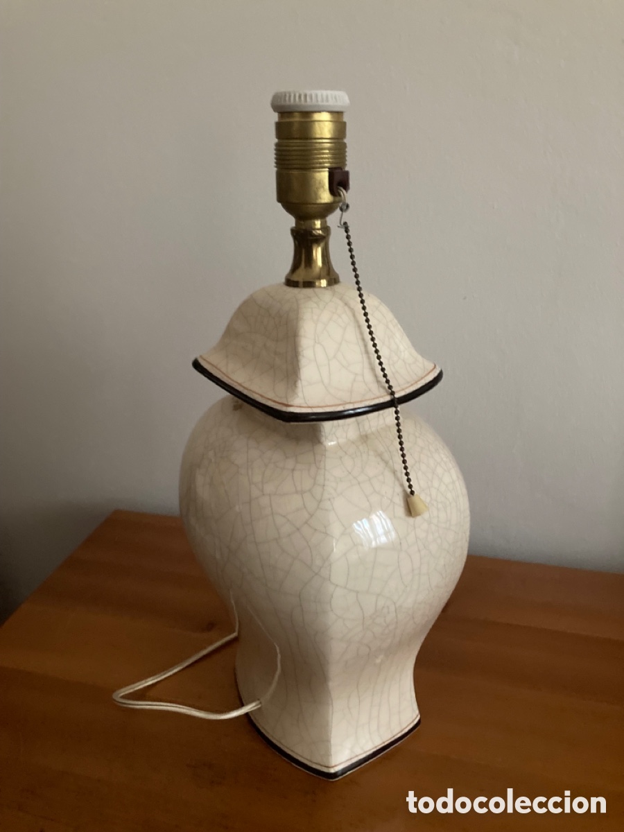 Segunda mano: L&aacute;mpara cer&aacute;mica cuarteada a&ntilde;os 80 - Foto 6