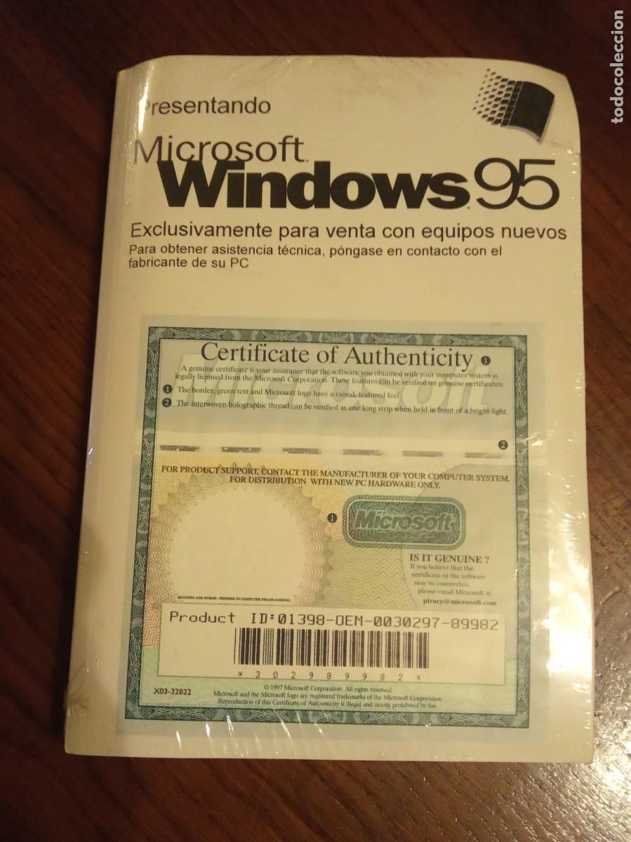 Segunda mano: windows 95 original con licencia PRECINTADO SOFTWARE EN CD.EN ESPA&Ntilde;OL. - Foto 1