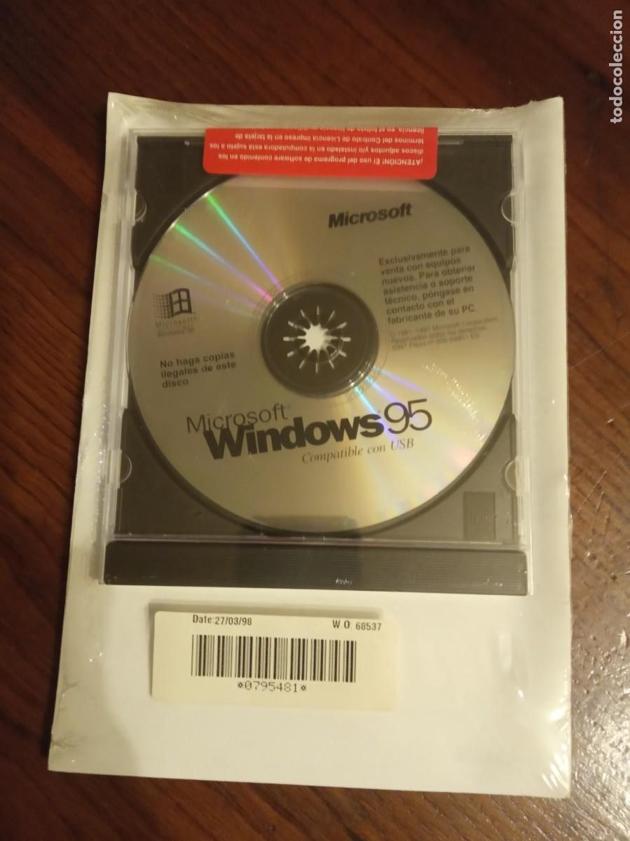 Segunda mano: windows 95 original con licencia PRECINTADO SOFTWARE EN CD.EN ESPA&Ntilde;OL. - Foto 2