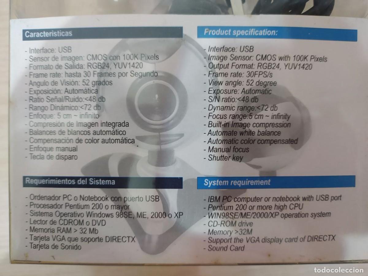 Segunda mano: WEBCAM G100 MARCA ADL WEB CAM PARA PC SIN USO - Foto 4