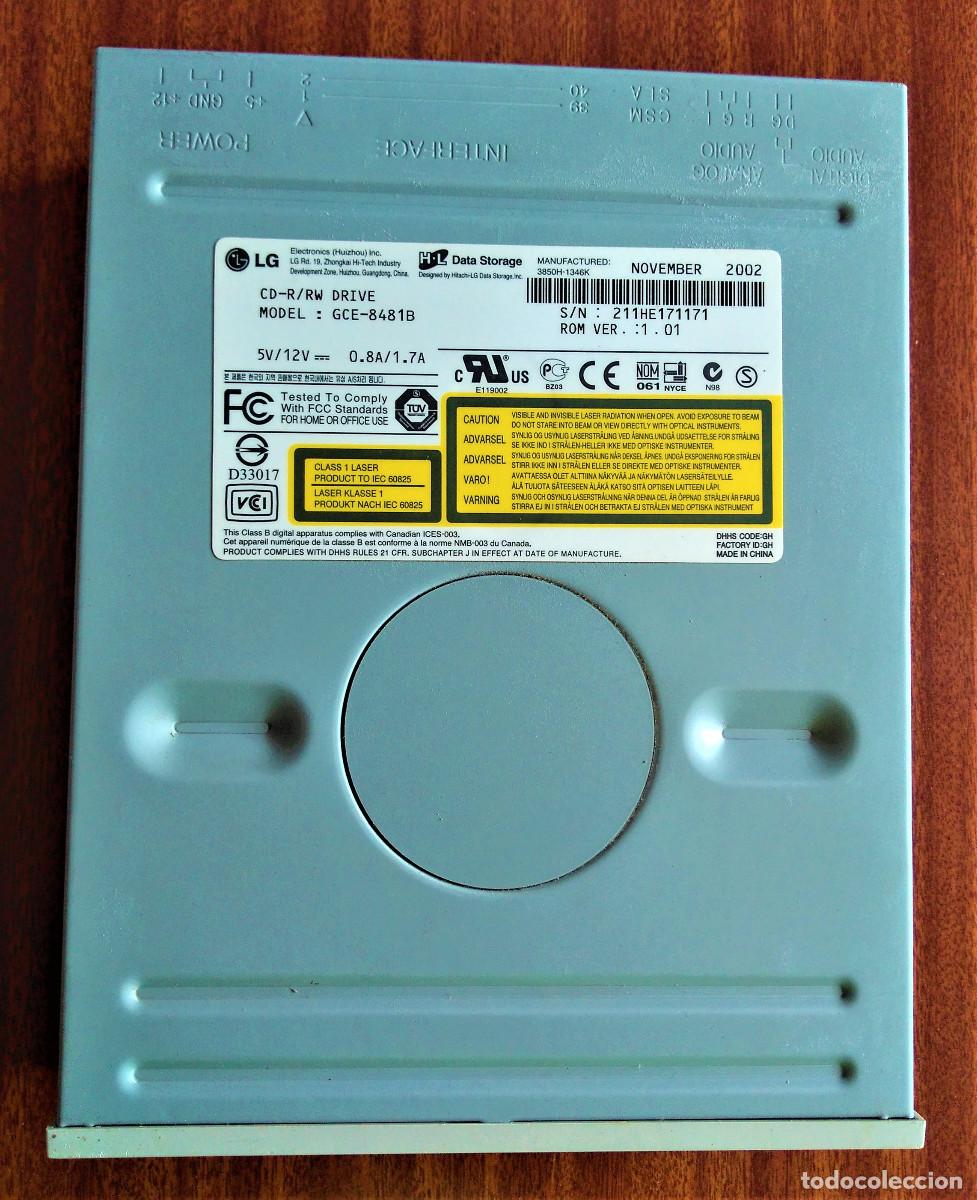 Segunda mano: LECTOR Y REGRABADOR DE CD MARCA LG - MODELO: GCE-8481B. - Foto 2